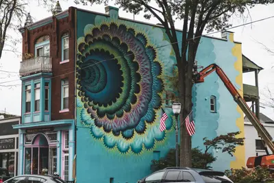 Raymond W Brown Mural Wall